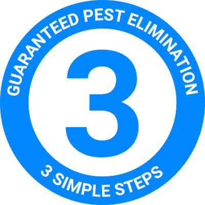 3 Step Guaranteed Pest Elimination graphic